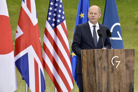 Abschlusspressekonferenz zum G7-Gipfel in Klais