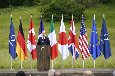 Abschlusspressekonferenz zum G7-Gipfel in Klais