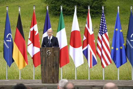 Abschlusspressekonferenz zum G7-Gipfel in Klais