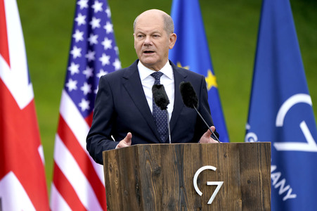 Abschlusspressekonferenz zum G7-Gipfel in Klais