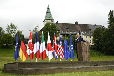 Abschlusspressekonferenz zum G7-Gipfel in Klais