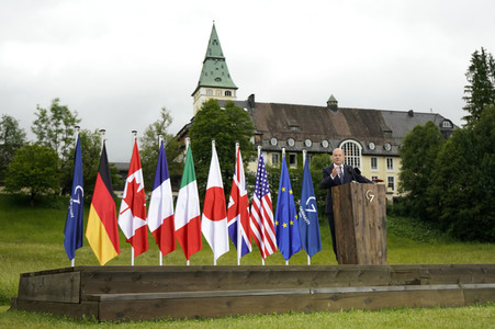 Abschlusspressekonferenz zum G7-Gipfel in Klais