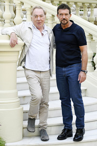 Photocall mit Antonio Banderas und Andrew Lloyd Webber in Madrid