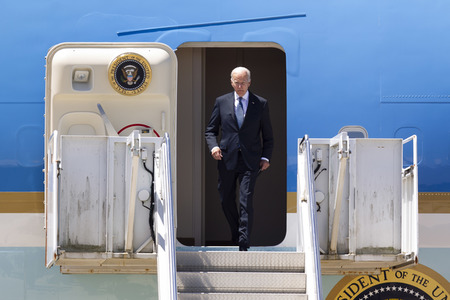 Ankunft von Präsident Biden in Madrid