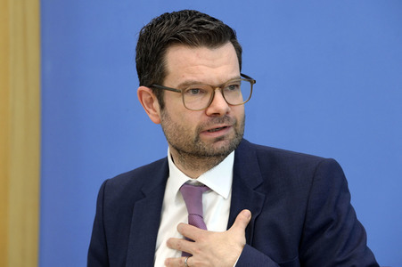 Bundespressekonferenz Vorstellung des Eckpunktepapiers zum Selbstbestimmungsgesetz in Berlin