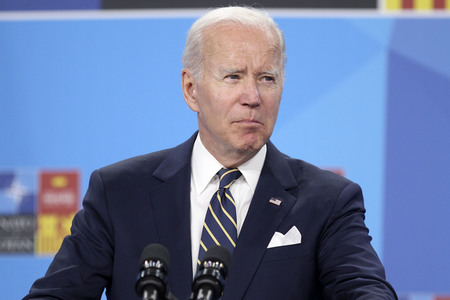 Pressekonferenz mit Joe Biden zum NATO Gipfel 2022 in Madrid