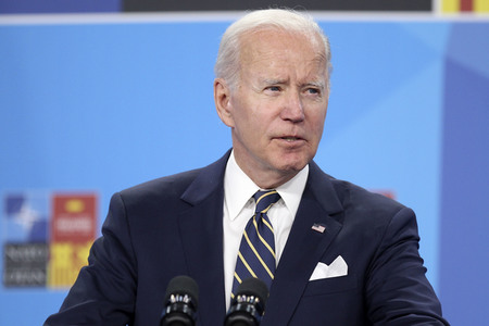Pressekonferenz mit Joe Biden zum NATO Gipfel 2022 in Madrid