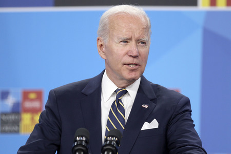 Pressekonferenz mit Joe Biden zum NATO Gipfel 2022 in Madrid