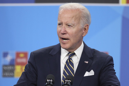 Pressekonferenz mit Joe Biden zum NATO Gipfel 2022 in Madrid