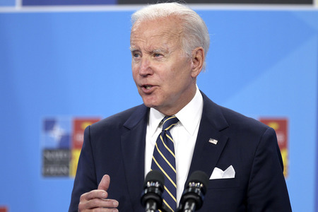 Pressekonferenz mit Joe Biden zum NATO Gipfel 2022 in Madrid