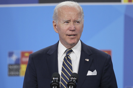 Pressekonferenz mit Joe Biden zum NATO Gipfel 2022 in Madrid