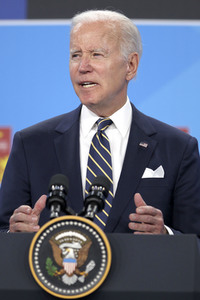 Pressekonferenz mit Joe Biden zum NATO Gipfel 2022 in Madrid