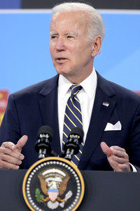 Pressekonferenz mit Joe Biden zum NATO Gipfel 2022 in Madrid