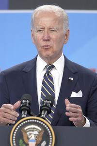 Pressekonferenz mit Joe Biden zum NATO Gipfel 2022 in Madrid