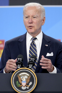 Pressekonferenz mit Joe Biden zum NATO Gipfel 2022 in Madrid