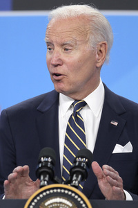 Pressekonferenz mit Joe Biden zum NATO Gipfel 2022 in Madrid