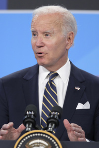 Pressekonferenz mit Joe Biden zum NATO Gipfel 2022 in Madrid
