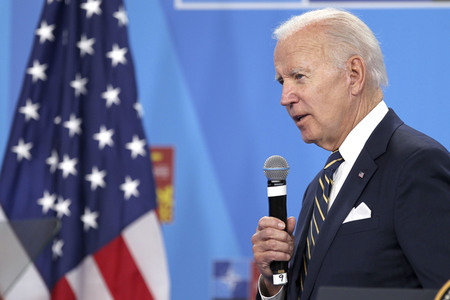 Pressekonferenz mit Joe Biden zum NATO Gipfel 2022 in Madrid