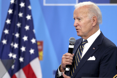 Pressekonferenz mit Joe Biden zum NATO Gipfel 2022 in Madrid
