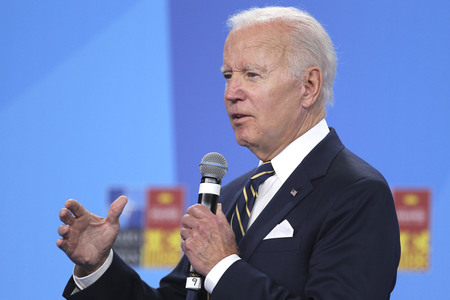 Pressekonferenz mit Joe Biden zum NATO Gipfel 2022 in Madrid