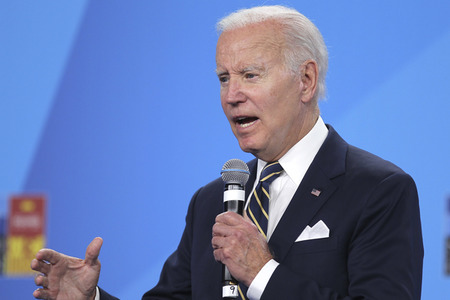 Pressekonferenz mit Joe Biden zum NATO Gipfel 2022 in Madrid
