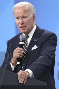 Pressekonferenz mit Joe Biden zum NATO Gipfel 2022 in Madrid