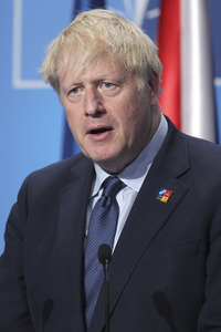 Pressekonferenz mit Boris Johnson zum NATO Gipfel 2022 in Madrid