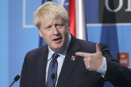 Pressekonferenz mit Boris Johnson zum NATO Gipfel 2022 in Madrid