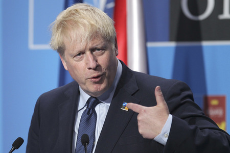 Pressekonferenz mit Boris Johnson zum NATO Gipfel 2022 in Madrid