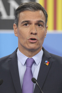 Pressekonferenz mit Pedro Sánchez zum NATO Gipfel 2022 in Madrid