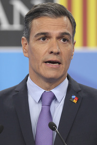 Pressekonferenz mit Pedro Sánchez zum NATO Gipfel 2022 in Madrid