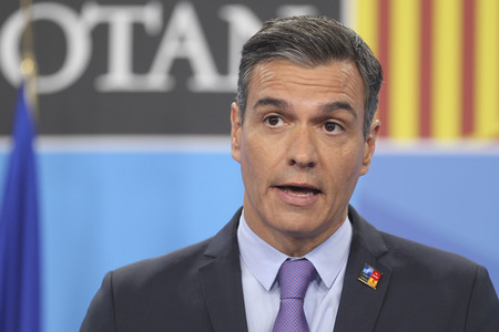 Pressekonferenz mit Pedro Sánchez zum NATO Gipfel 2022 in Madrid