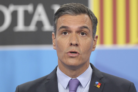 Pressekonferenz mit Pedro Sánchez zum NATO Gipfel 2022 in Madrid