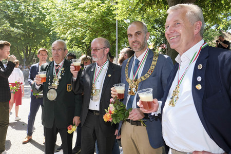 Schützenausmarsch zum Schützenfest 2022 in Hannover