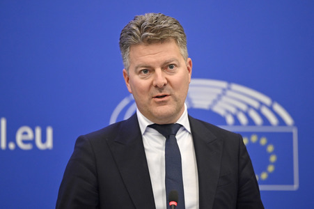 Pressekonferenz zum Digital Services Act und dem Digital Markets Act im EU-Parlament in Straßburg