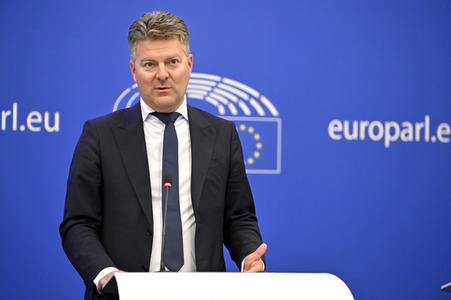 Pressekonferenz zum Digital Services Act und dem Digital Markets Act im EU-Parlament in Straßburg