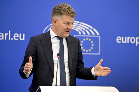 Pressekonferenz zum Digital Services Act und dem Digital Markets Act im EU-Parlament in Straßburg