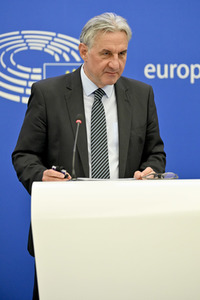 Pressekonferenz zur Strategie für den indopazifischen Raum in den Bereichen Handel und Investitionen im EU-Parlament in Straßburg