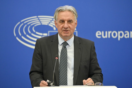 Pressekonferenz zur Strategie für den indopazifischen Raum in den Bereichen Handel und Investitionen im EU-Parlament in Straßburg