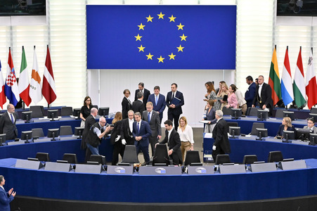 Rede von Kyriakos Mitsotakis im EU-Parlament in Straßburg