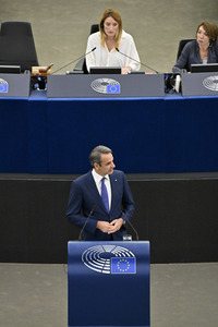 Rede von Kyriakos Mitsotakis im EU-Parlament in Straßburg