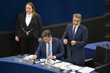 Rede von Kyriakos Mitsotakis im EU-Parlament in Straßburg