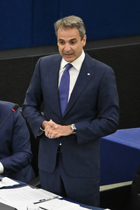 Rede von Kyriakos Mitsotakis im EU-Parlament in Straßburg