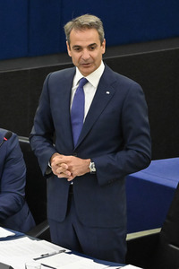 Rede von Kyriakos Mitsotakis im EU-Parlament in Straßburg