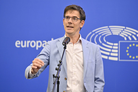 Pressekonferenz zum delegierten Taxonomie-Rechtsakt über Kernenergie und Gas im Europäischen Parlament in Straßburg