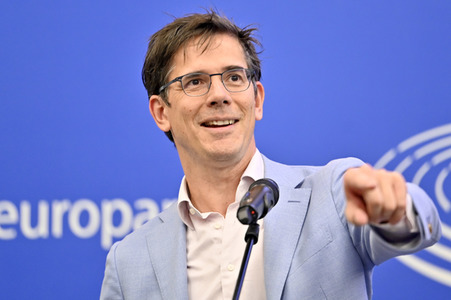 Pressekonferenz zum delegierten Taxonomie-Rechtsakt über Kernenergie und Gas im Europäischen Parlament in Straßburg