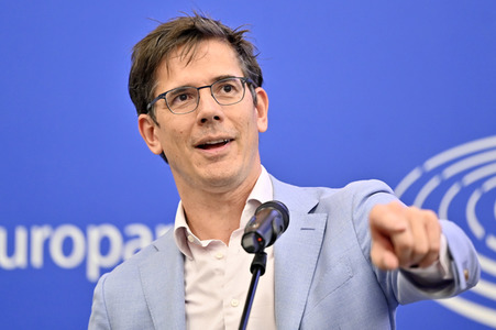 Pressekonferenz zum delegierten Taxonomie-Rechtsakt über Kernenergie und Gas im Europäischen Parlament in Straßburg