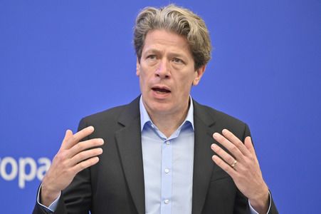 Pressekonferenz zum delegierten Taxonomie-Rechtsakt über Kernenergie und Gas im Europäischen Parlament in Straßburg