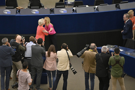 Petr Fiala stellt Prioritäten der tschechischen EU-Ratspräsidentschaft vor im EU-Parlament in Straßburg