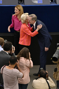 Petr Fiala stellt Prioritäten der tschechischen EU-Ratspräsidentschaft vor im EU-Parlament in Straßburg